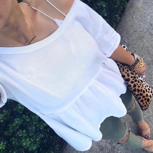 Free People - High Rise Distressed Skinny Jean